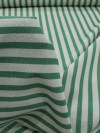 Tecido Linho Misto Listrado Verde e Bege