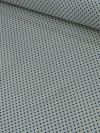 Tecido Linho Misto Bolinhas Vintage Azul 