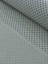 Tecido Linho Misto Bolinhas Vintage Azul 