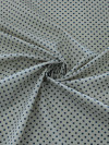 Tecido Linho Misto Bolinhas Vintage Azul 