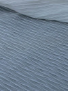 Tecido Crepe Plissado Escamas Branco