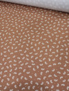 Tecido Viscose Premium Micro Cashmere Terracota e Bege Claro