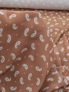 Tecido Viscose Premium Micro Cashmere Terracota e Bege Claro