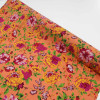 Tecido Viscose Floral Tons Quentes e Coral