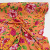 Tecido Viscose Floral Tons Quentes e Coral