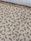 Tecido Viscose Premium Cashmere Vintage Bege e Marrom