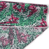 Tecido Viscose Animal Print Verde e Rosa