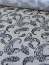 Tecido Viscose Premium Cashmere Trabalhada Bege e Preto