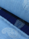 Tecido Viscose Premium Cashmere Azul e Bege