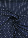 Tecido Viscose Micro Poá Azul Marinho e Branco