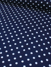 Tecido Viscose Poá Azul Marinho e Branco