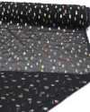 Tecido Crepe Chiffon Foil Colorido e Preto (COM DETALHES)