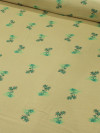 Tecido Viscose Mini Palmeiras Fundo Bege
