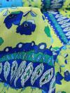 Tecido Viscose Floral Azul Amarelo e Verde