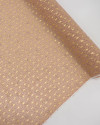 Tecido Crepe Chiffon Toque de Seda com Foil Micro Poá Preto e Nude