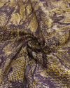 Tecido Crepe Chiffon Animal Print Marrom e Amarelo
