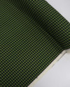 Tecido Crepe Salinas Pied Poule Preto e Verde