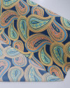 Tecido Crepe Koshibo Macro Cashmere Tons Pastéis e Azul