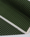 Tecido Crepe Salinas Pied Poule Preto e Verde