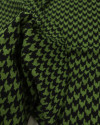 Tecido Crepe Salinas Pied Poule Preto e Verde