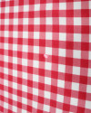 Tecido Viscose Micro Quadriculado Branco e Vermelho (COM DETALHES)