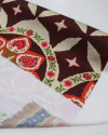Tecido Crepe Silk Italiano Quadrados Multi Estampas
