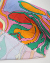 Tecido Viscose Desenho Abstrato Colorido