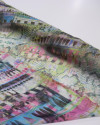 Tecido Crepe Chiffon Multi Estampado Colorido