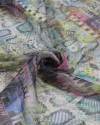 Tecido Crepe Chiffon Multi Estampado Colorido