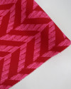 Tecido Crepe Koshibo Chevron em Recortes Rosa e Vermelho