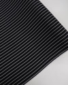 Tecido Viscose Texturizada Listrado Branco e Preto