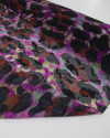 Tecido Crepe Chiffon Brocado Animal Print Marrom, Lilás e Preto (0.5m)