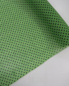 Tecido Crepe Chiffon Poá Preto e Verde (COM DETALHES)