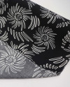 Tecido Viscose Espirais Branco e Preto