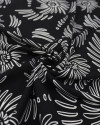 Tecido Viscose Espirais Branco e Preto