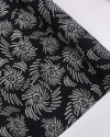 Tecido Viscose Espirais Branco e Preto