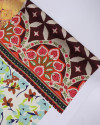 Tecido Crepe Silk Italiano Quadrados Multi Estampas