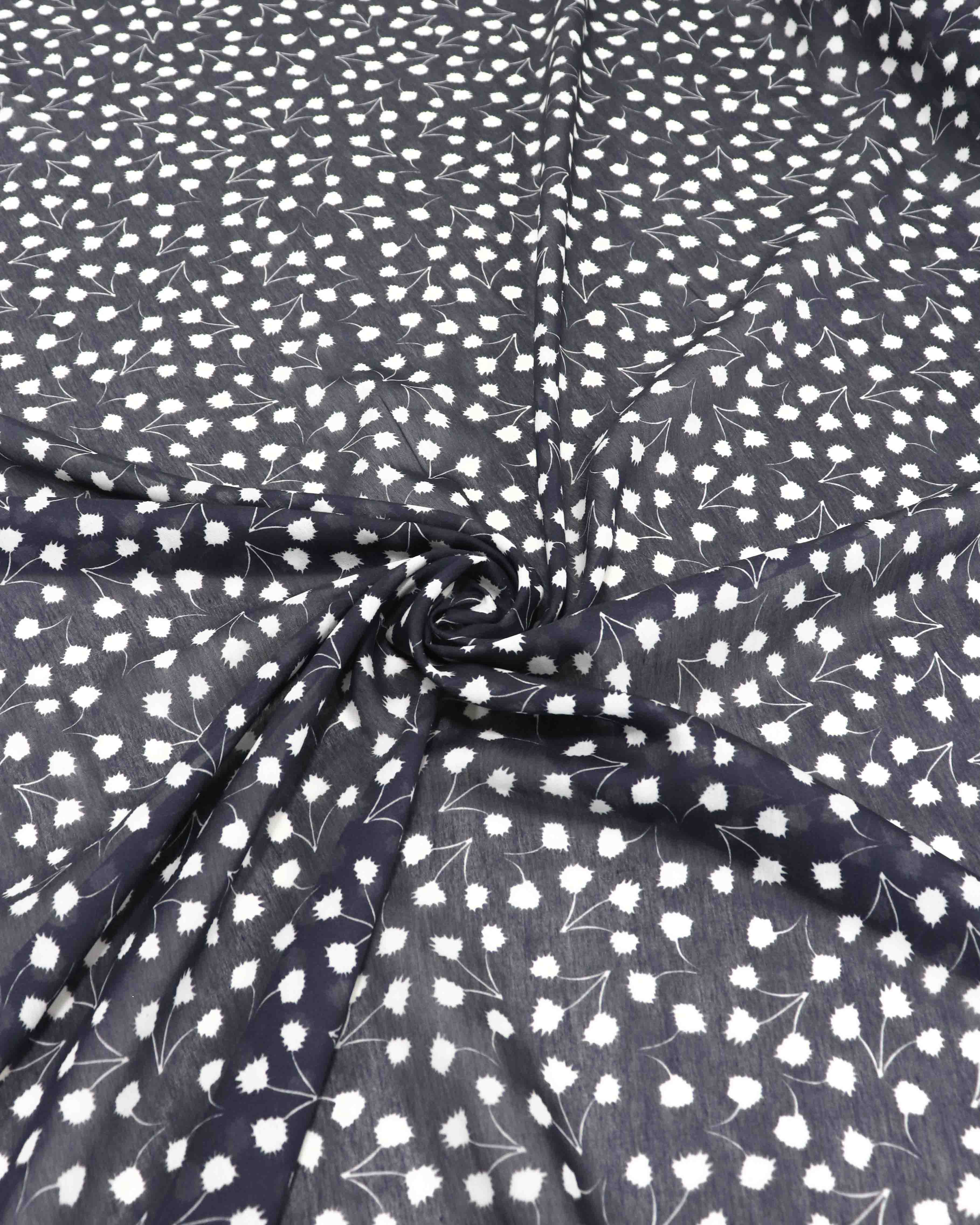 Tecido Crepe Silk Jardim Primavera Rosé