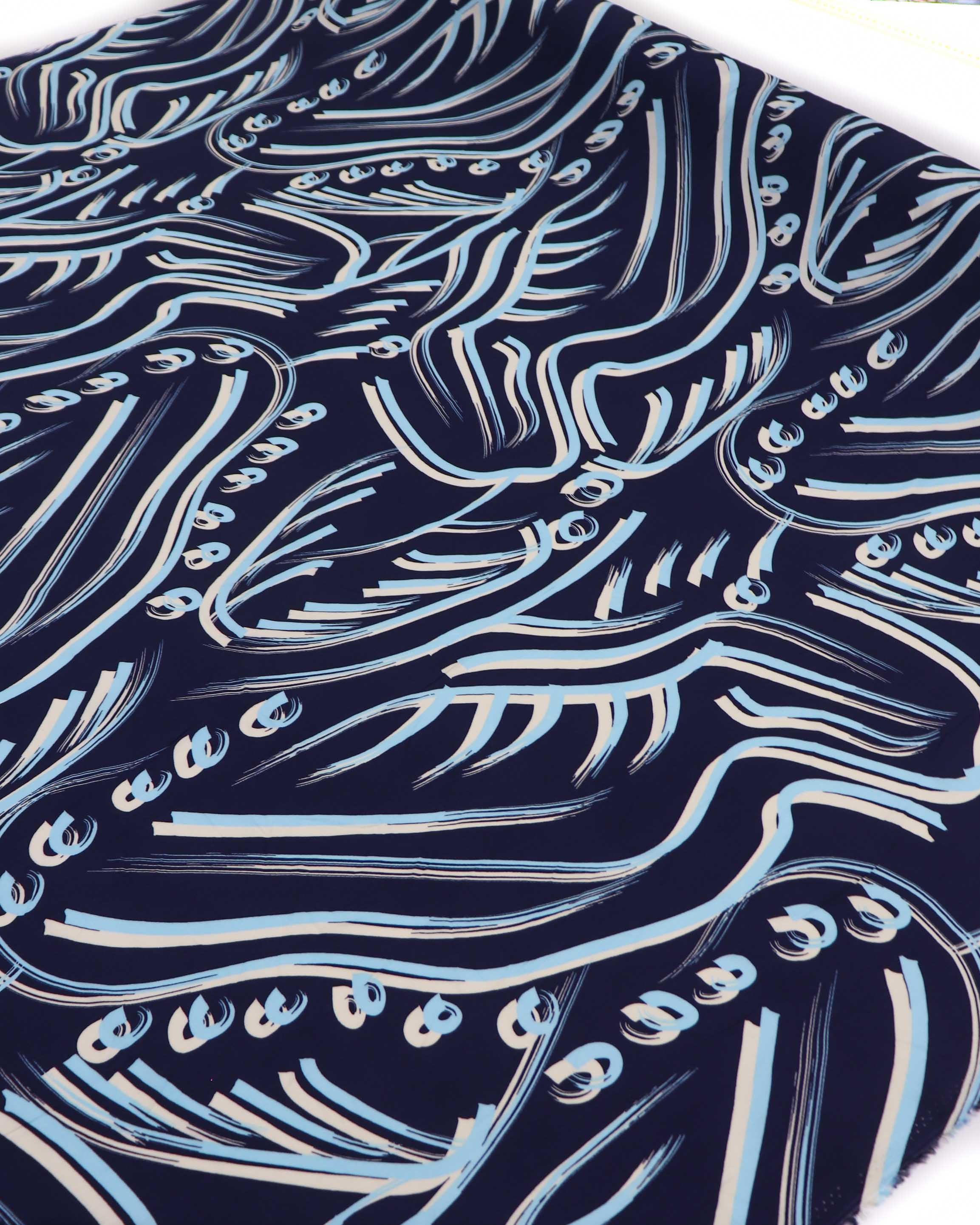 Tecido Crepe Chiffon Abstrato Tons Terrosos
