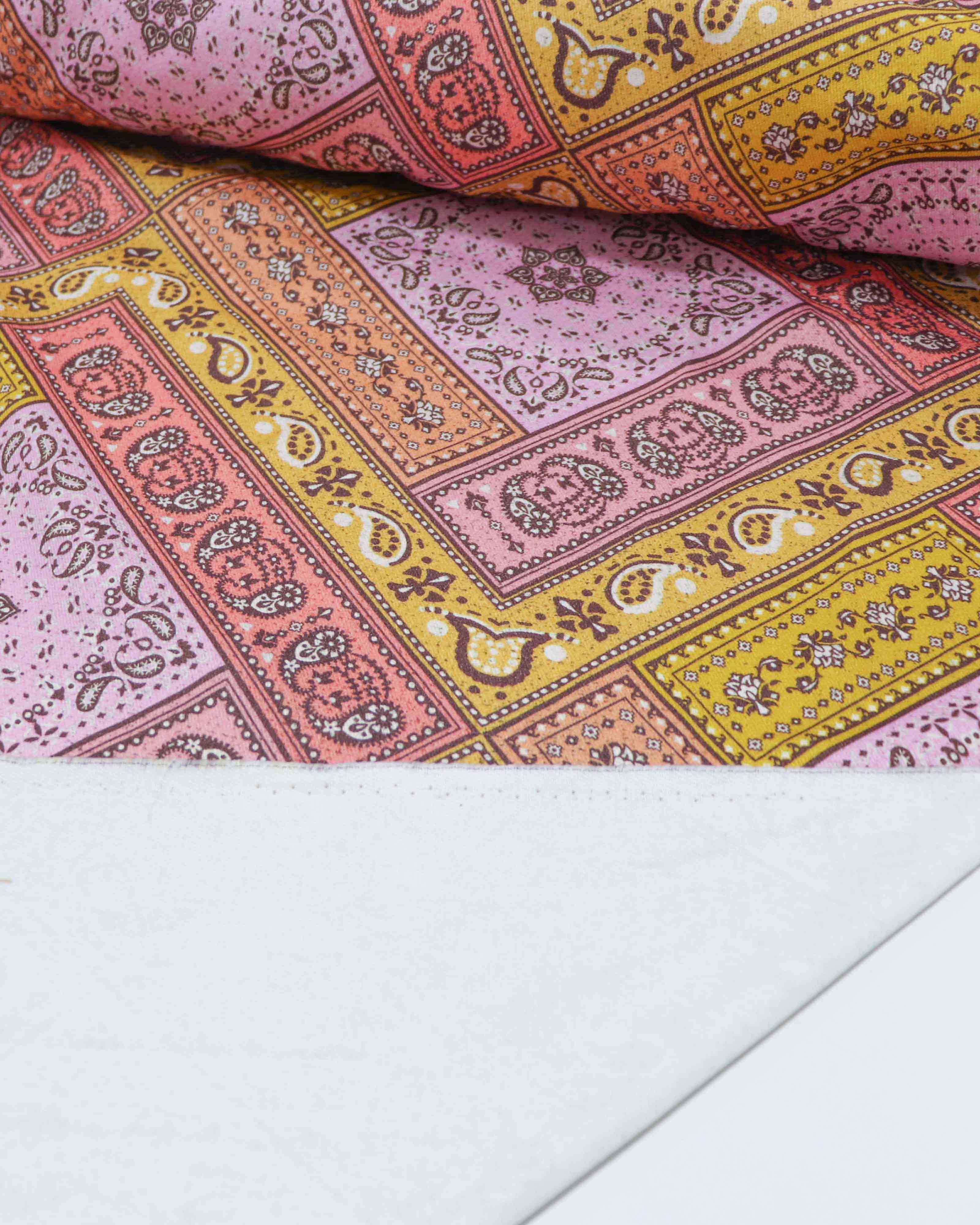 Tecido Viscose Listras Bege e Branco